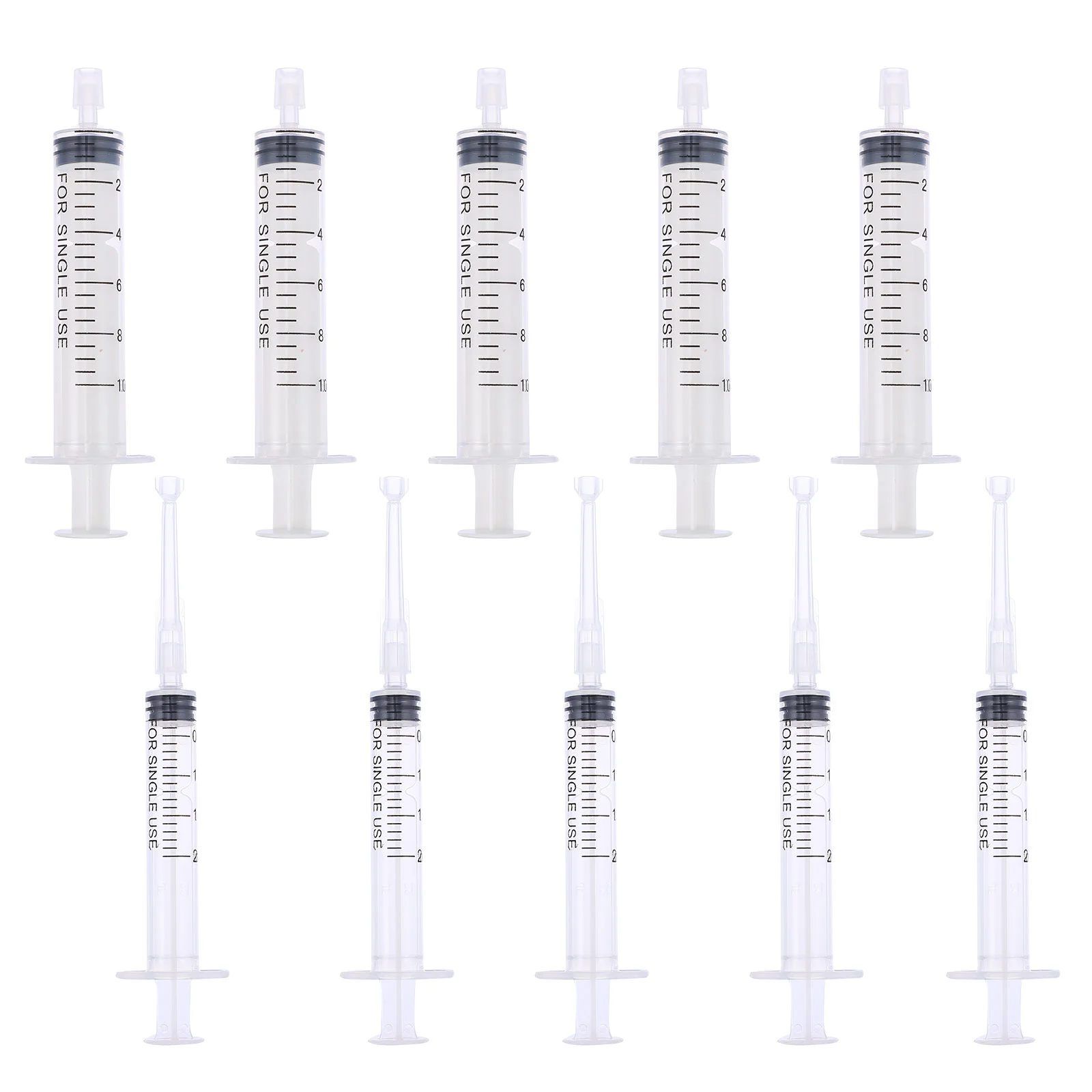 10 Pcs Perfume Bottle Dispenser Watering Syringe Liquid Measuring Scale White Feeding Pets Dispensing Travel