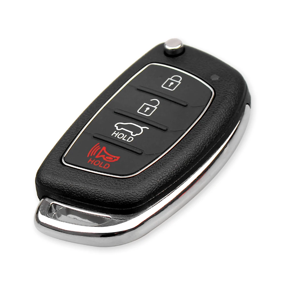 KEYYOU 4 przyciski dla HYUNDAI Mistra Santa Fe Sonata Tucson Accent I30 I40 I45 nowy zamiennik składany klucz samochodowy Case Shell Fob