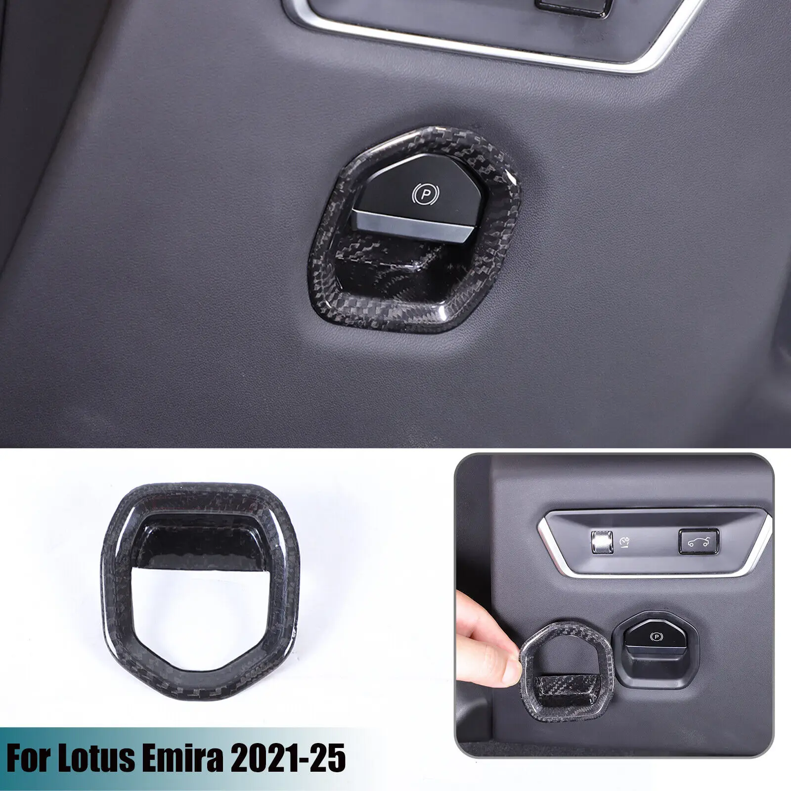 

1PCS Car Electronic Handbrake Switch Cover For Lotus EMIRA 2021-2023 Interior Handbrake Button Frame Trim Decorative Accessories