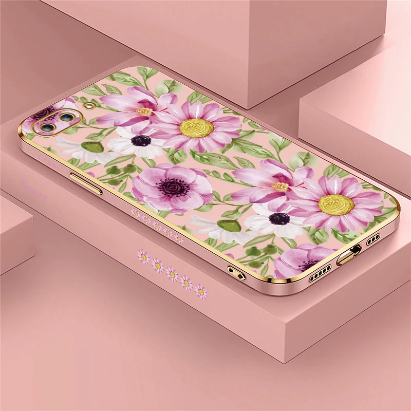 حافظة هاتف من السيليكون الناعم المقاوم للصدمات لهاتف انفينيكس زيرو 30 5G 2023 X Pro Neo GT 20 10 Pro غطاء حماية بنمط الزهور