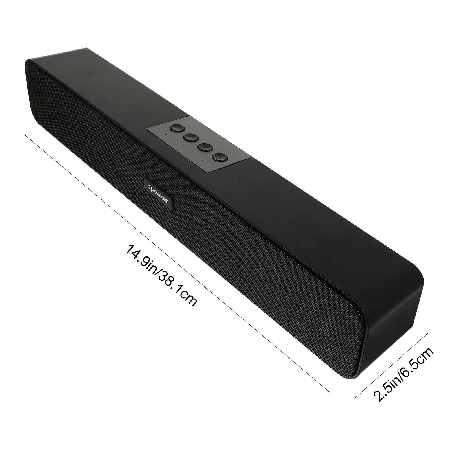 مكبر صوت صغير لاسلكي لشاشة سطح المكتب 4 محركات مكبرات صوت داخلية عالية جهاز صوت محمول #2