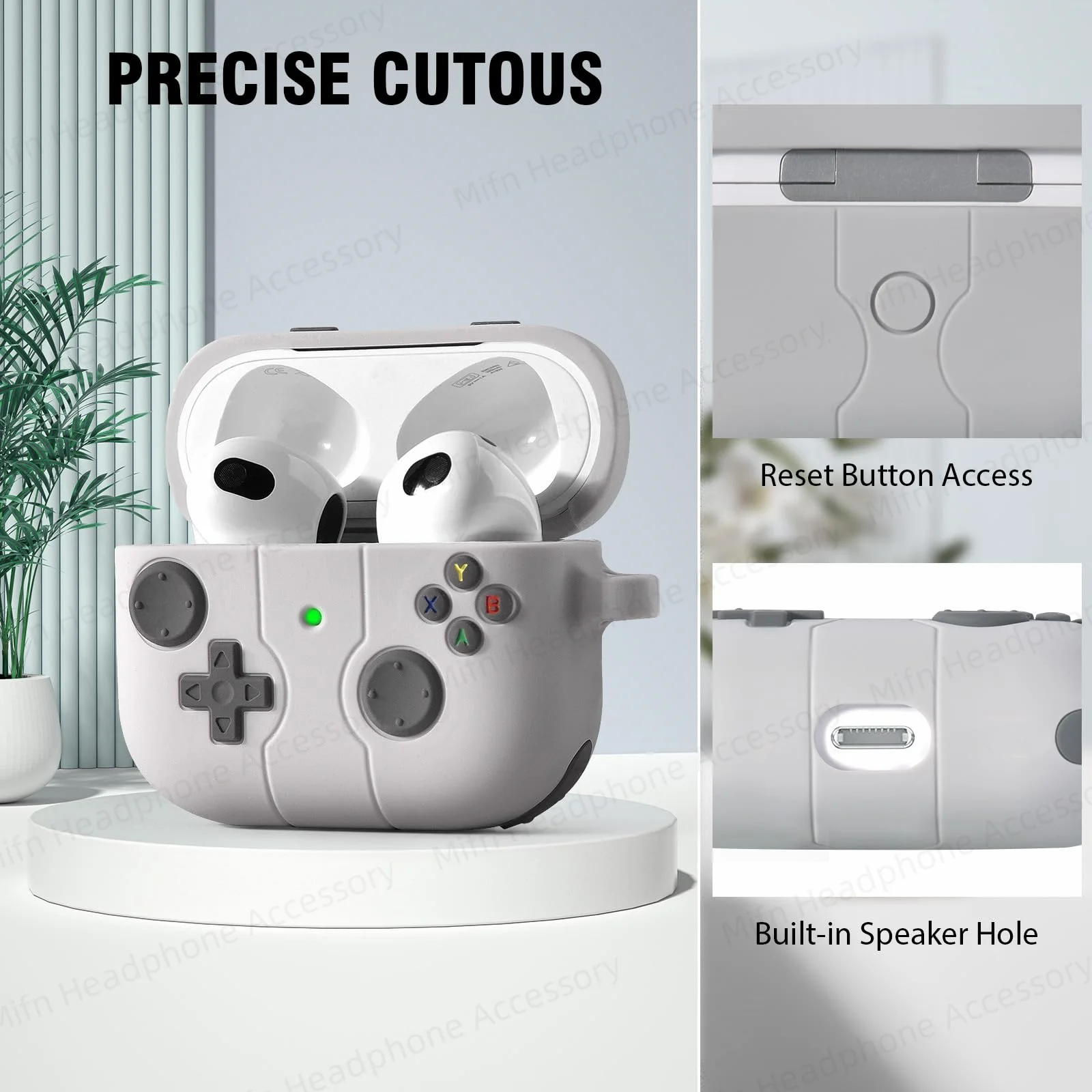 for airpods 4th/airpods 3rd （2024/2021）Case with keychain silicone Cartoon earphone case shockproof cover for airpods 4 cases