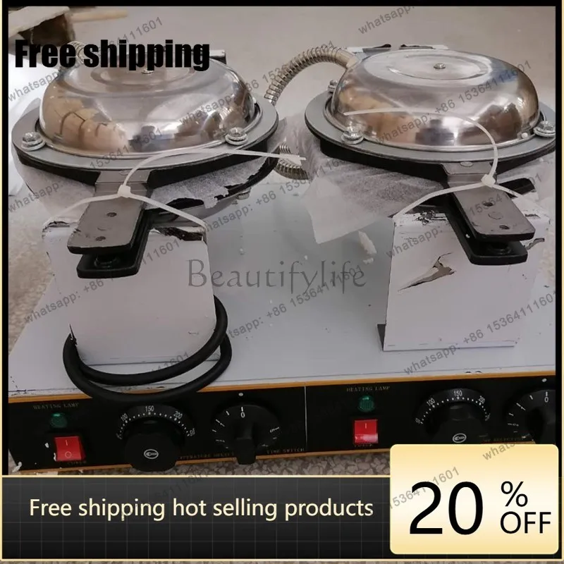 Zj. Double Head Scones Maker Oven Breakfast Multifunctional Commercial Pancake Baker