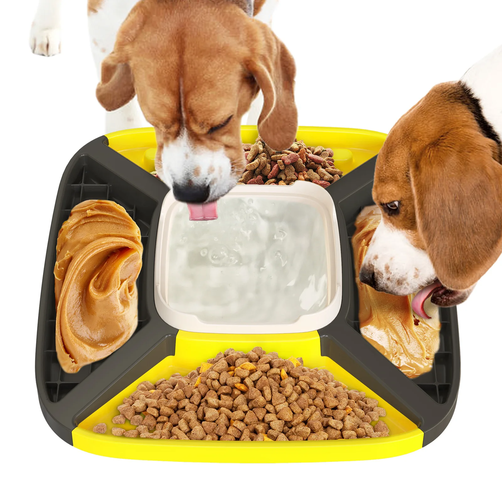 

Multifunctional Drinking and Slow Feeder Dog Bowls Pet Snack Pad Dogs Eating Control Dog Bowl Slow Food Bowl Lick Dish