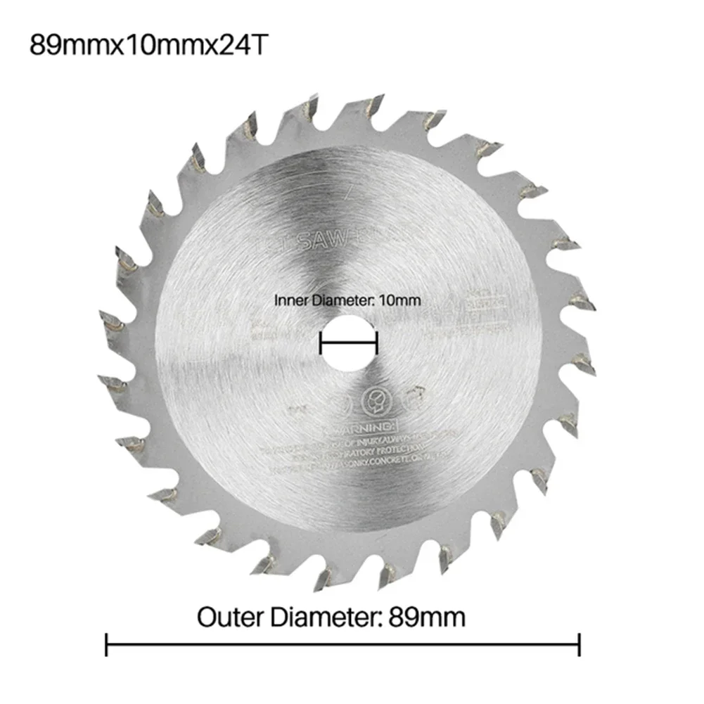 89/115-10mm okrągły brzeszczot piły karbidowy plastikowa płytka drewna miękki Metal szlifierka kątowa do cięcia blach tarczowych obracających się