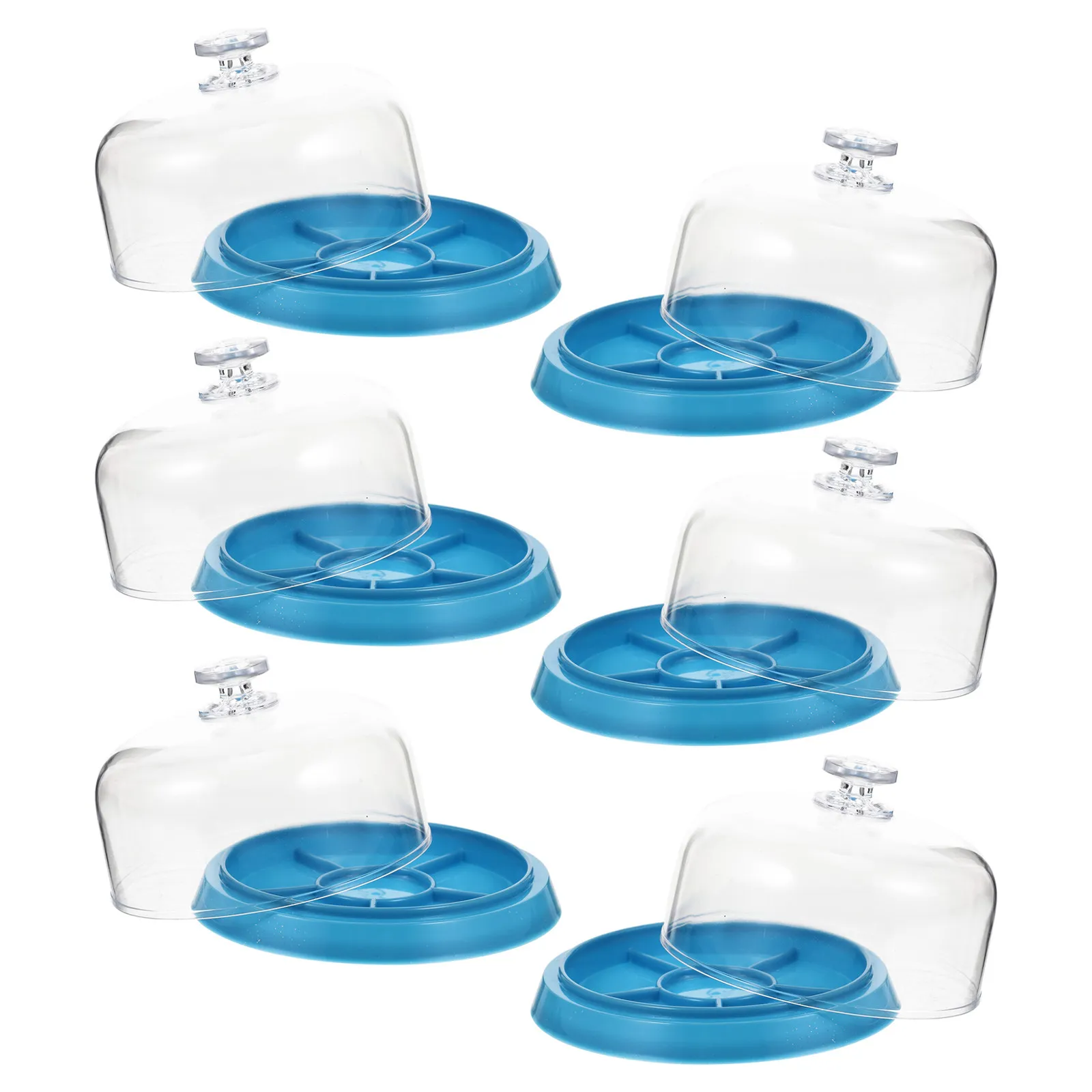 6 Pcs Watch Repair Box Screw Component Tray Anti Dust for Organize Small Parts Multi-slot Holder Caps Cover Jewelry