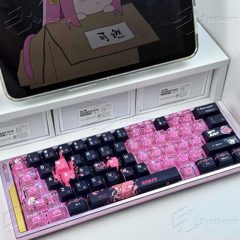 250 Key BOCCHI THE ROCK Keycaps Anime Key Cap PBT Cherry Profile Custom Japan Keycap Mechanical Keyboard Made68 Mad68 Wooting 60