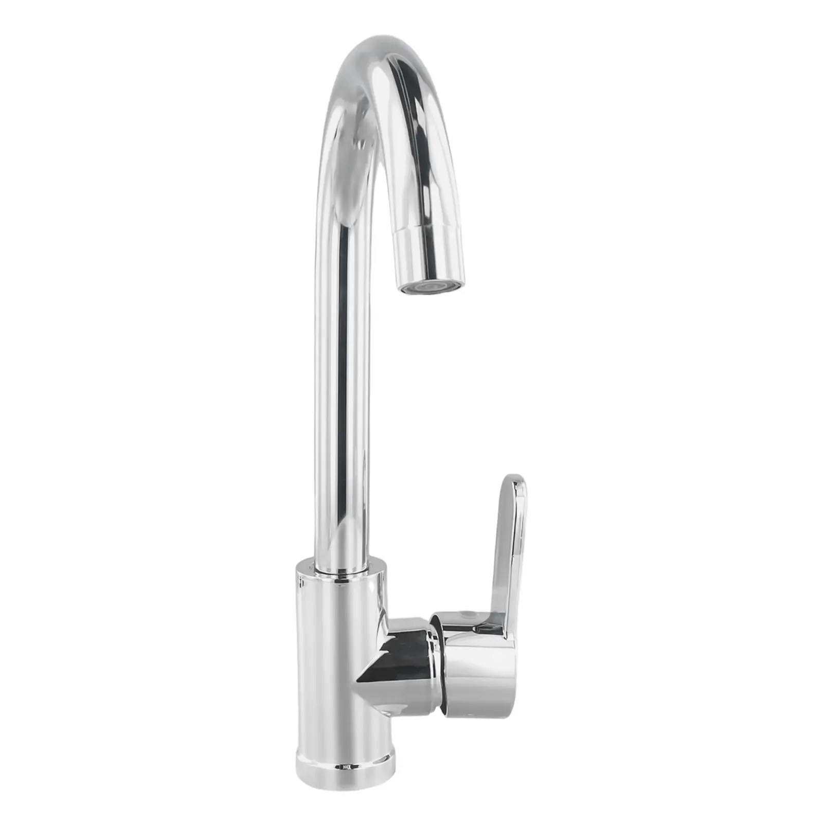 Kitchen Bathroom  Faucet Polished  Chrome Plated  Swivel Basin  Sink Cold Hot Mixer Water Tap Deck Mounted Bathroom Faucet