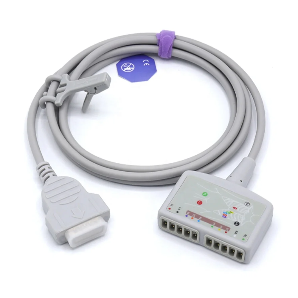 2.2m AHA ECG Cable, Part No.22341808 45509-B 2104723-001 T02-10-25M