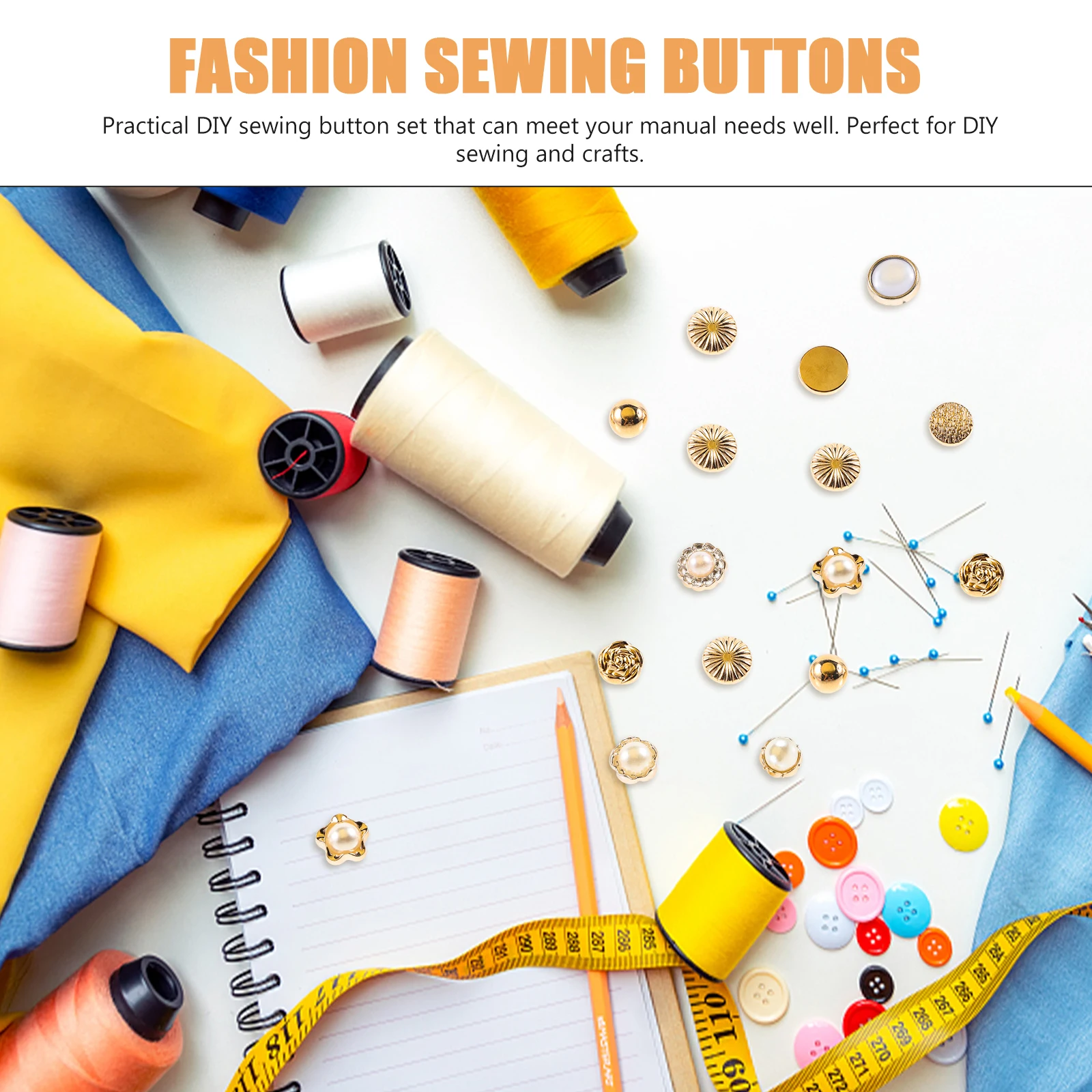 

100Pcs Resin Button Set DIY Sewing Buttons for Clothing Decorative Fashion Sewing Buttons for Crafts Shirt Jacket Suit