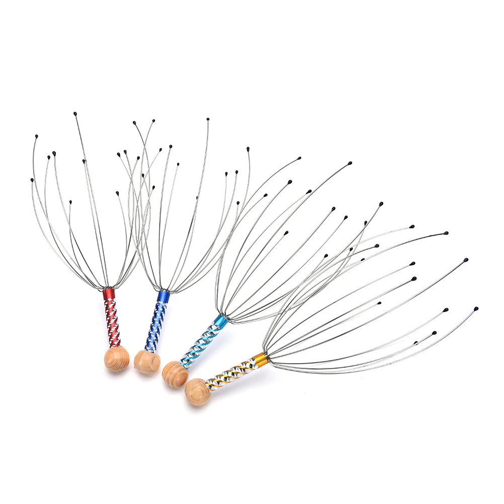 Imitatie Octopus Klauw Hoofd Massager Kras Hoofd & Rug Multi Functionele Kat Massage Ontspanningstool