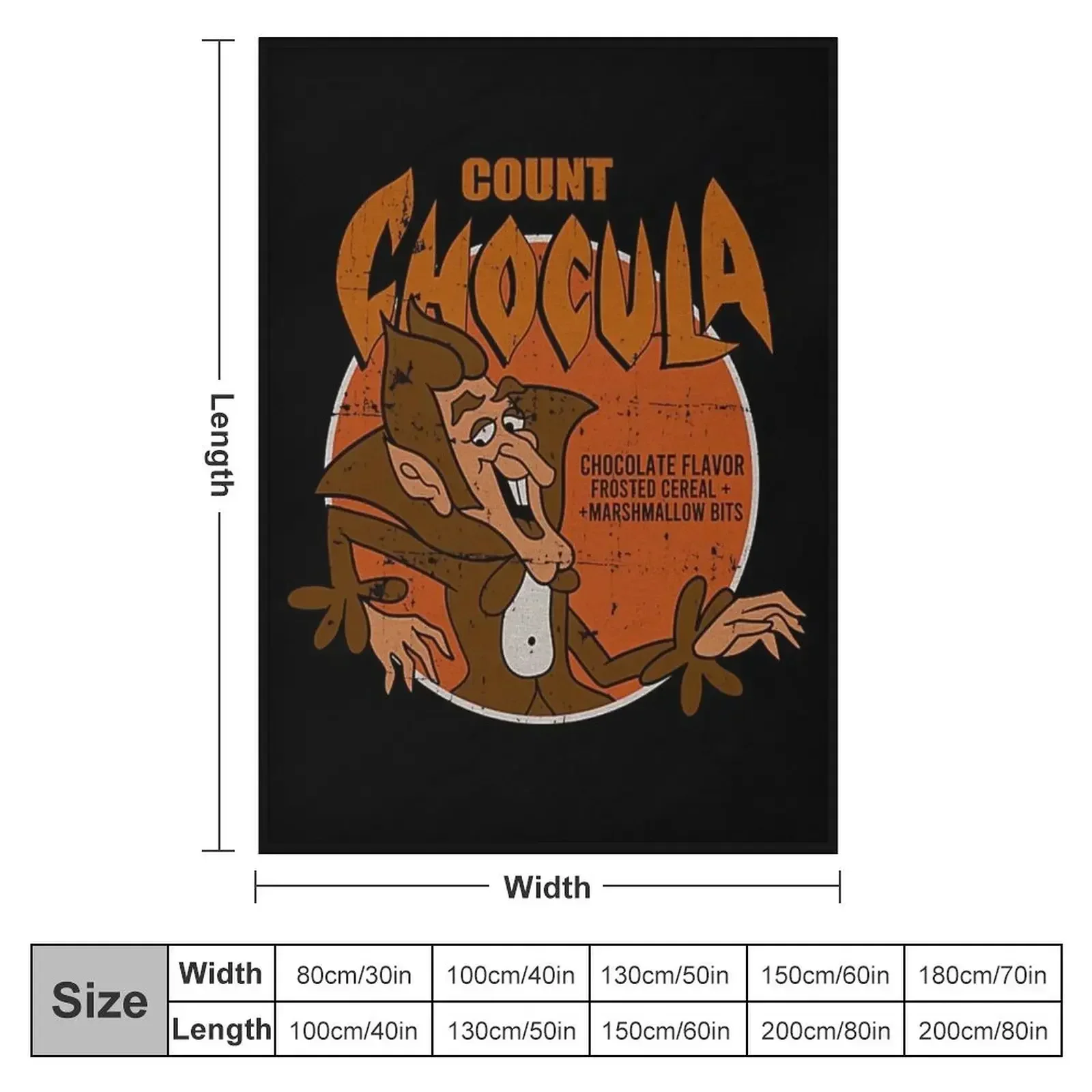 Vintage Count Chocula Throw Blanket Thins For Sofa Thin Personalized Gift decorative Blankets