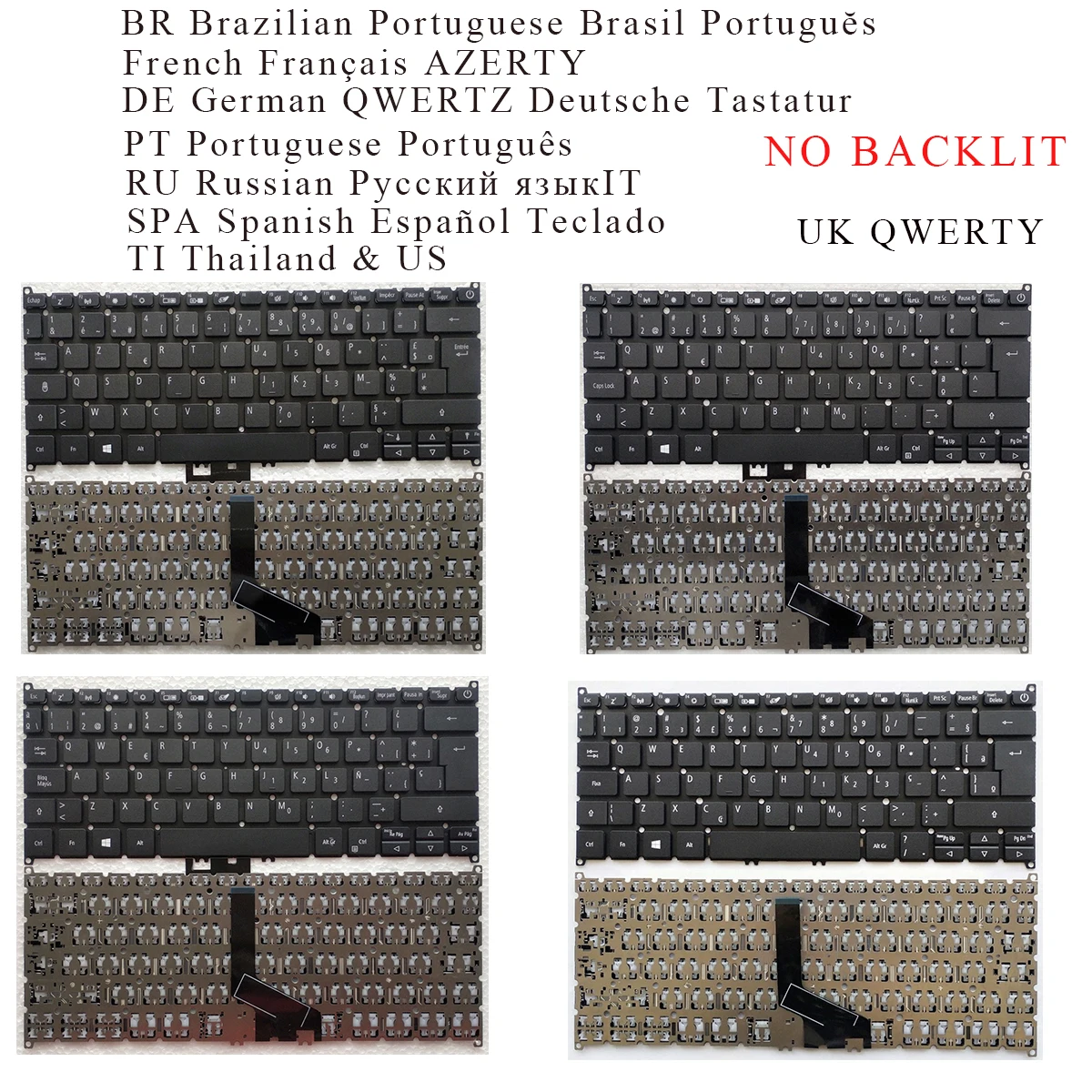 BR FR GR PO RU SP UK Keyboard for Acer Swift 3 SF314-42 SF314-57 SF314-57G SF314-59 , 5 SF514-52 SF514-52T SF514-54G SF514-54T