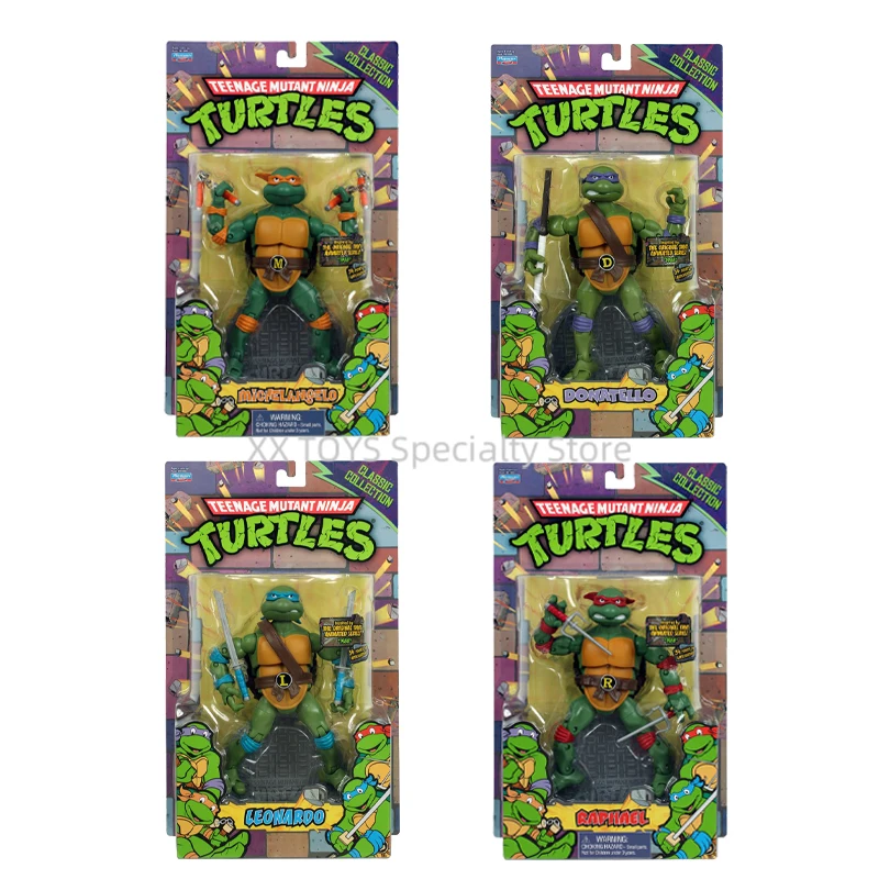 Tortugas Ninja mutantes adolescentes Raphael Michelangelo Donatello Leonardo conjunto móvil clásico figura de acción coleccionable modelo Juguetes