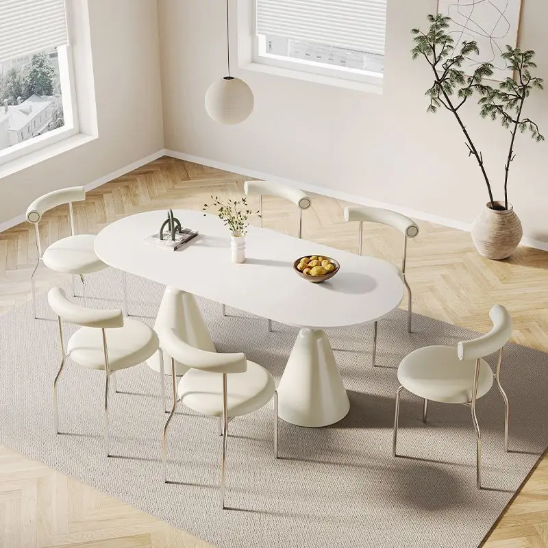 

Slate dining table wabi wind rectangular household dining table holy grail table and chair combination