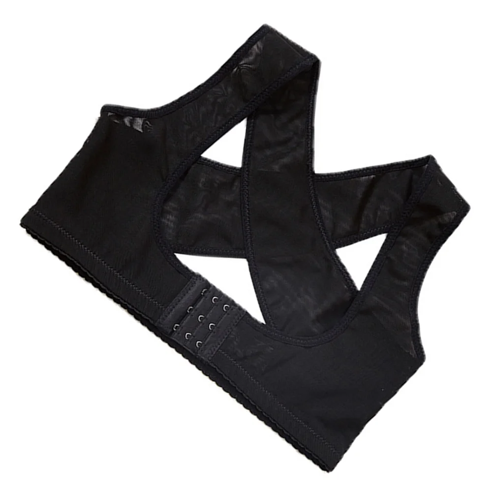 

Back Posture Corrector Brace Black Size M Adjustable Hunchback Corrector Belt Invisible Design Prevents Chest Sagging Improves
