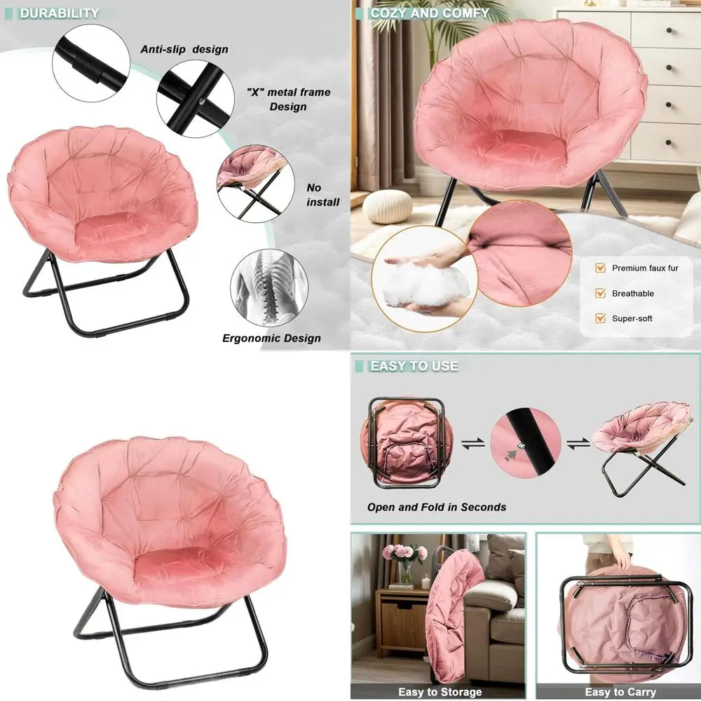 

Портативное складное кресло-шезлонг с металлическим каркасом – идеально для спальни, гостиной, квартиры, кемпинга, отдыха, сада и двора