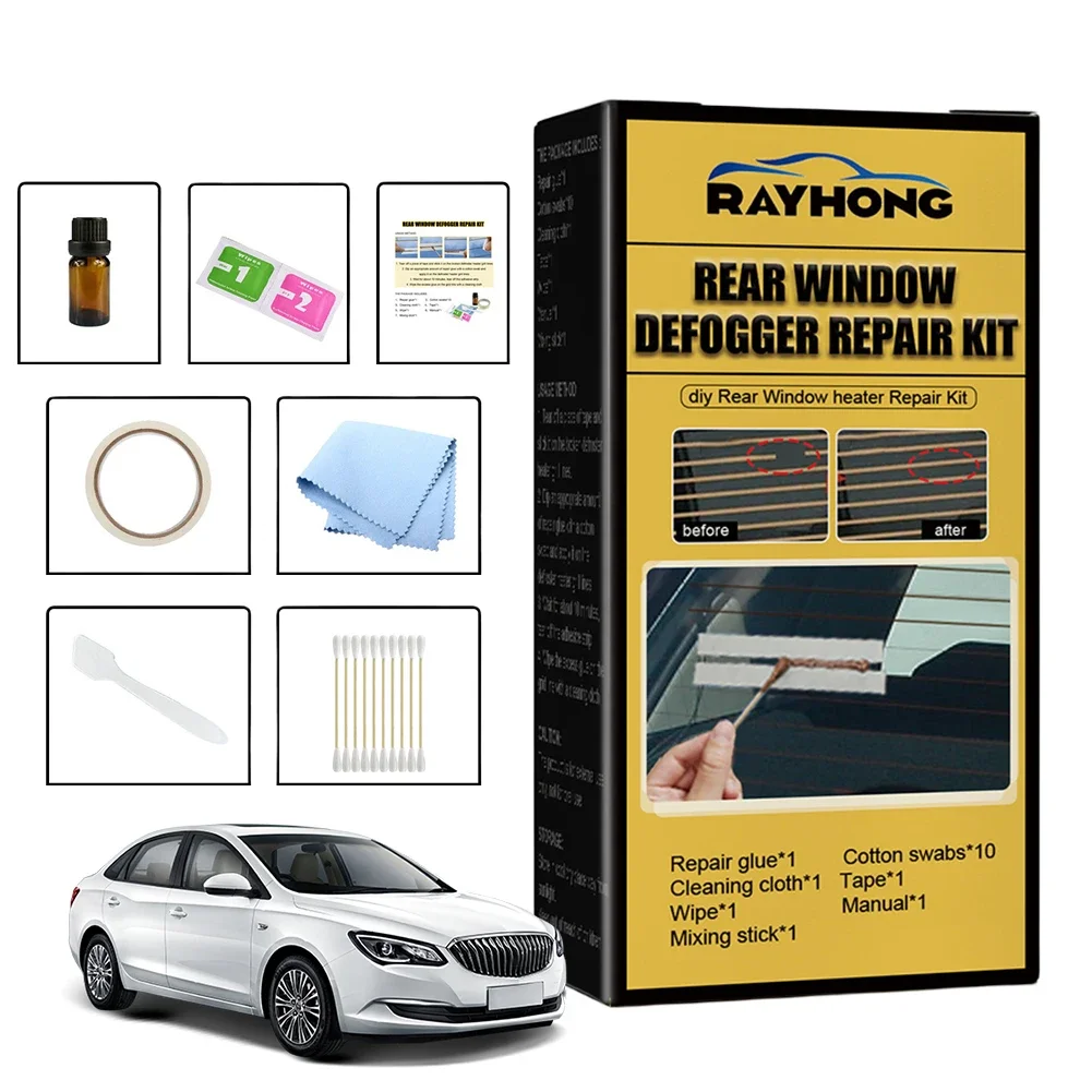 DIY Quick Repair Grid Defroster Kit DIY Quick Repair Scratched Broken Defroster Fix Heater Glass Lines Defroster Grid