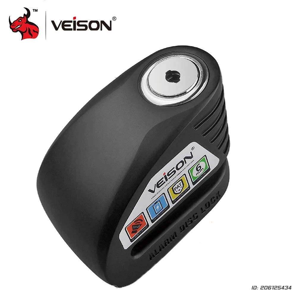 

Motorcycle Anti Theft Alarm Lock Motorbike Disc Lock Warning 130DB Security Waterproof Brake Rotor Padlock Disc Brake Moto Locks