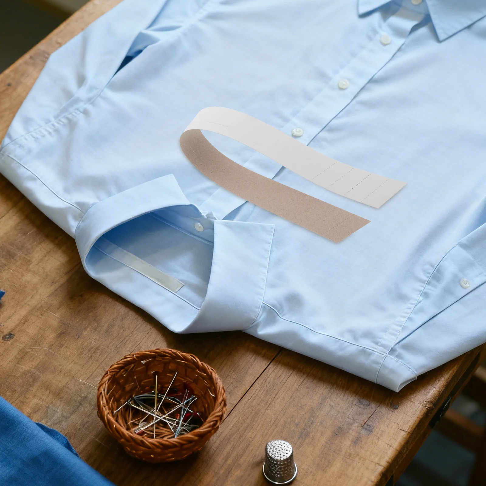 100Pcs White Paper Collar Stays Invisible Shirt Support Blouse Dress Collar Holder Inserts Men Professional Casual Style