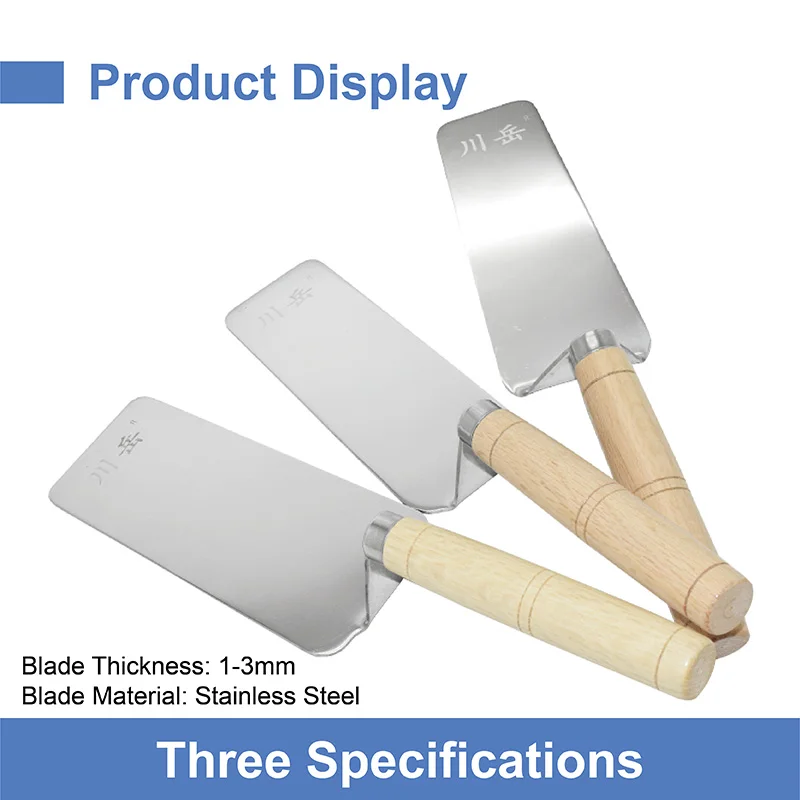 

Утолщенный шпатель из нержавеющей стали, цельный, для отделки цементных и штукатурных работ