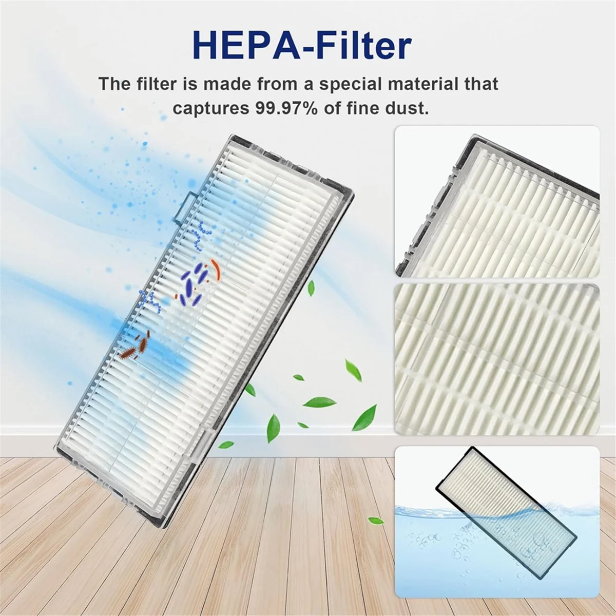 Untuk Roborock S7 MaxV Ultra/ S7 Max Ultra Robot penyedot debu bagian sisi utama sikat Hepa Filter kain pel Bags-A19G debu