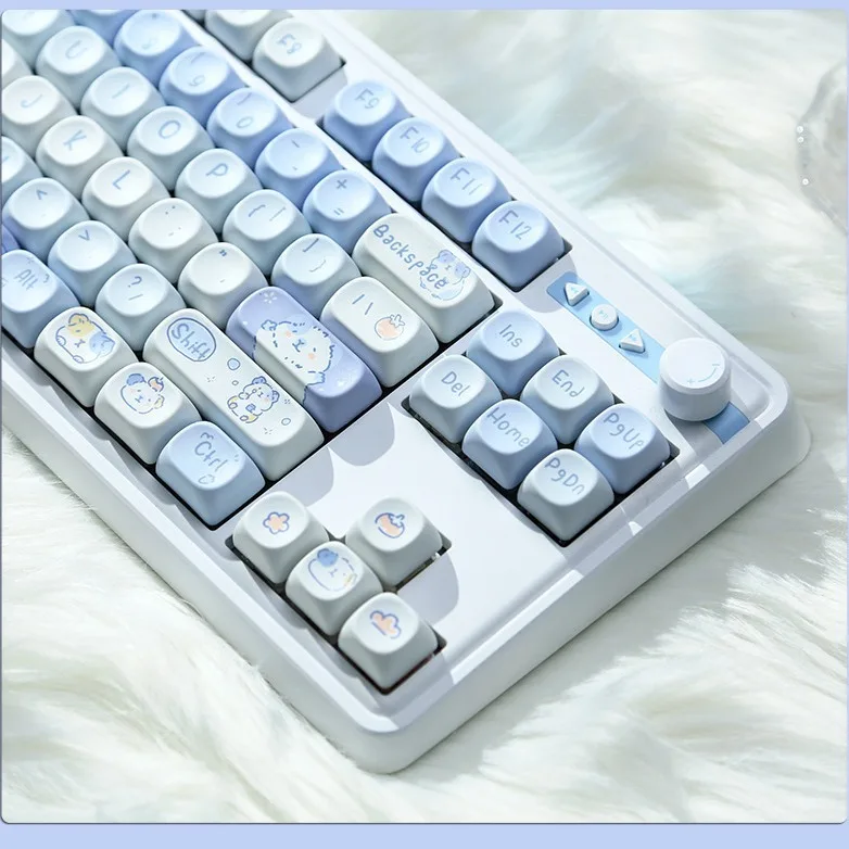 

Potato treasure theme cute personalized keycaps 132 keys pbt round personalized customized keycaps small full set
