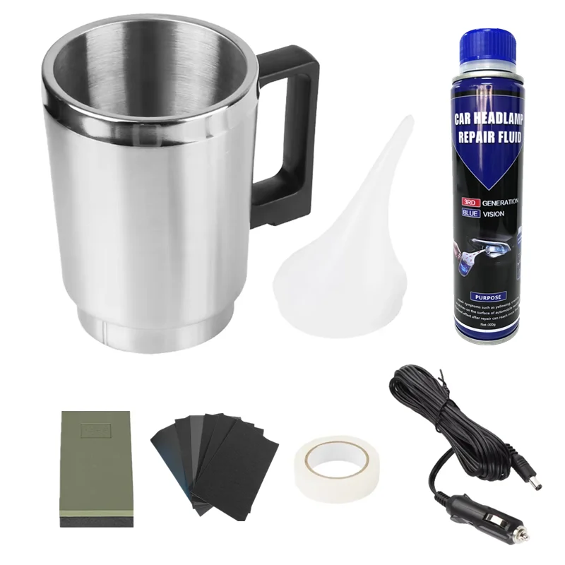 

Автомобильный полимерный жидкий лак для фар, комплект чистящих средств для ремонта фар, гидрофобный автомобильный ремонт фар, паровая обработка, лак