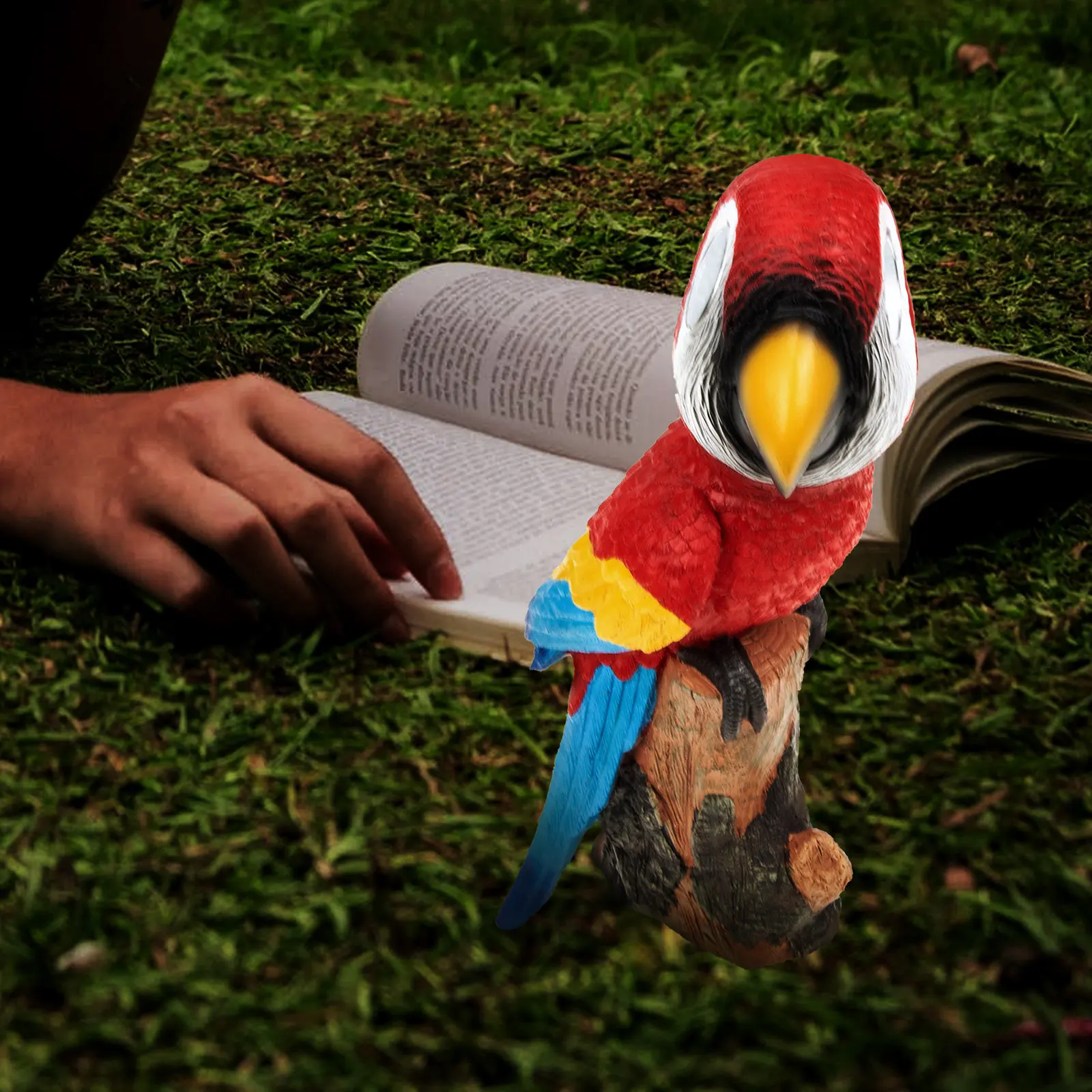 

Solar Garden Bird Lamp Resin Decorative Glowing Ornament Outdoor Lawn Home Patio Lighting Decoration Night Light