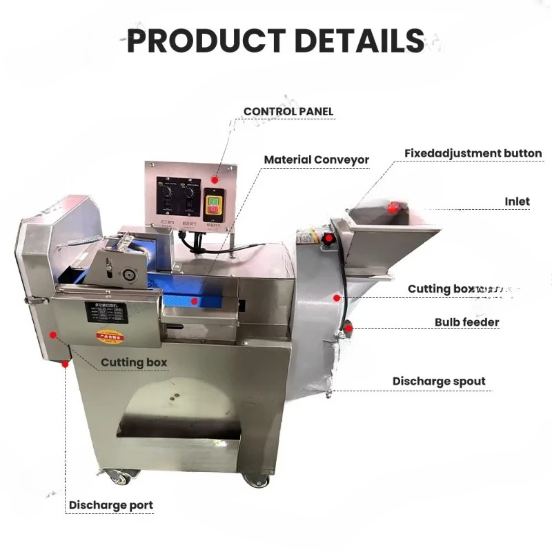 Customized Automatic Cassava Cutting and Dicing Machine Automatic Potato Dicer Machine Machine for Dicing Root Vegetable