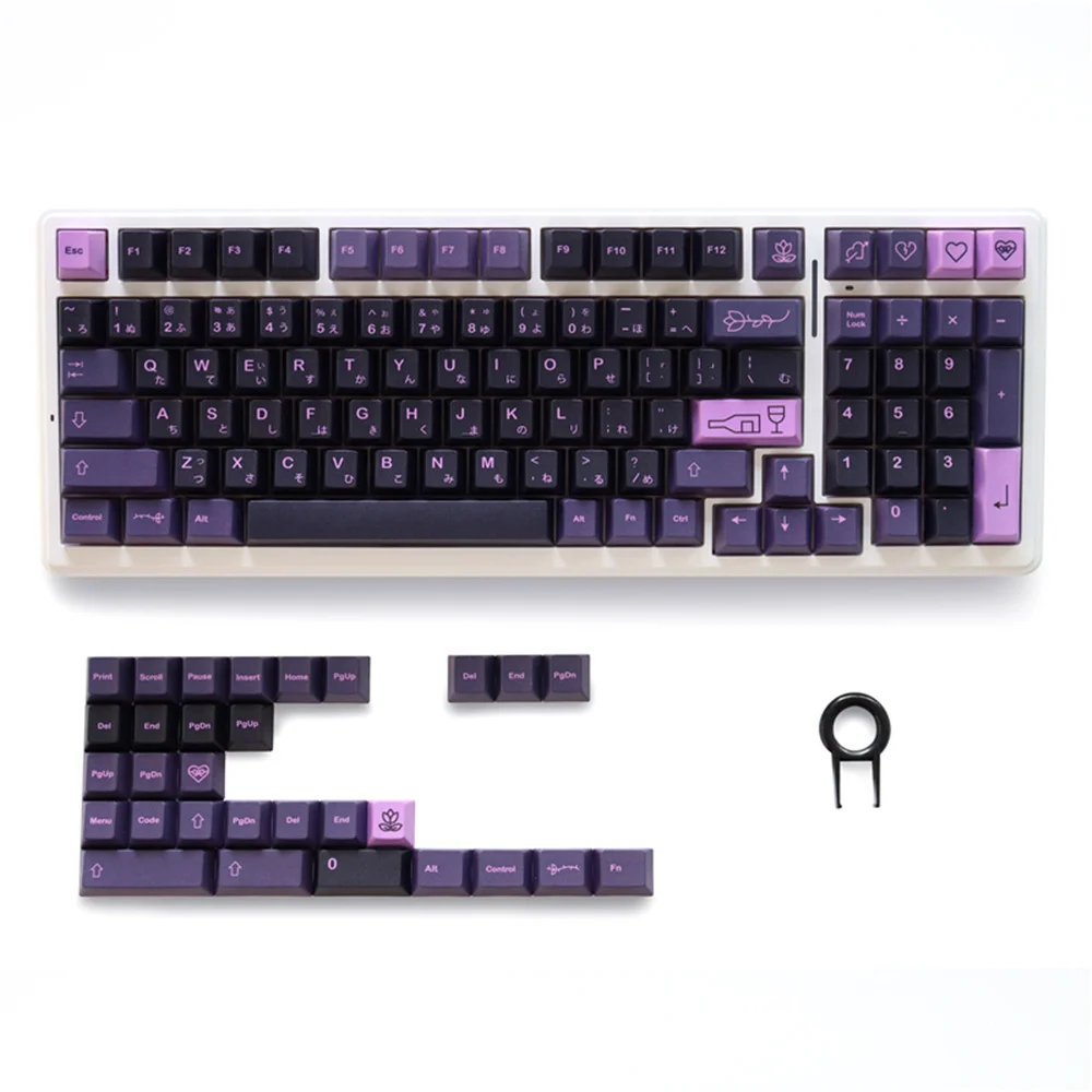 Cherry Profile GMK JP First Love Keycaps Dye Sub PBT Ergonomic Design 129 Keys  for 61/64/104/108 Mx Switch Mechanical Keyboard
