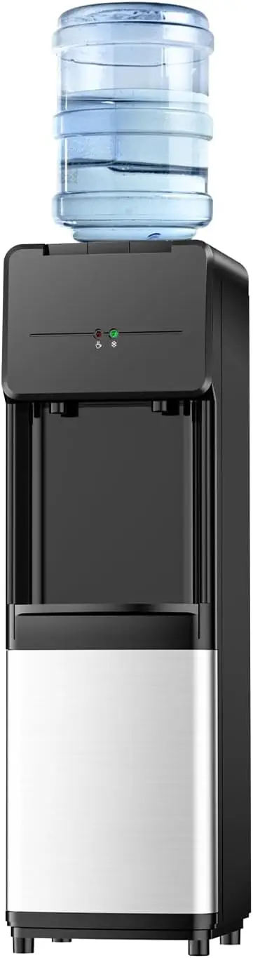 

Top Loading Water Dispenser for 3 or 5 Gallon Bottles, Hot & Cold Water Dispenser, Water Cooler Dispenser with Child Safety Lock