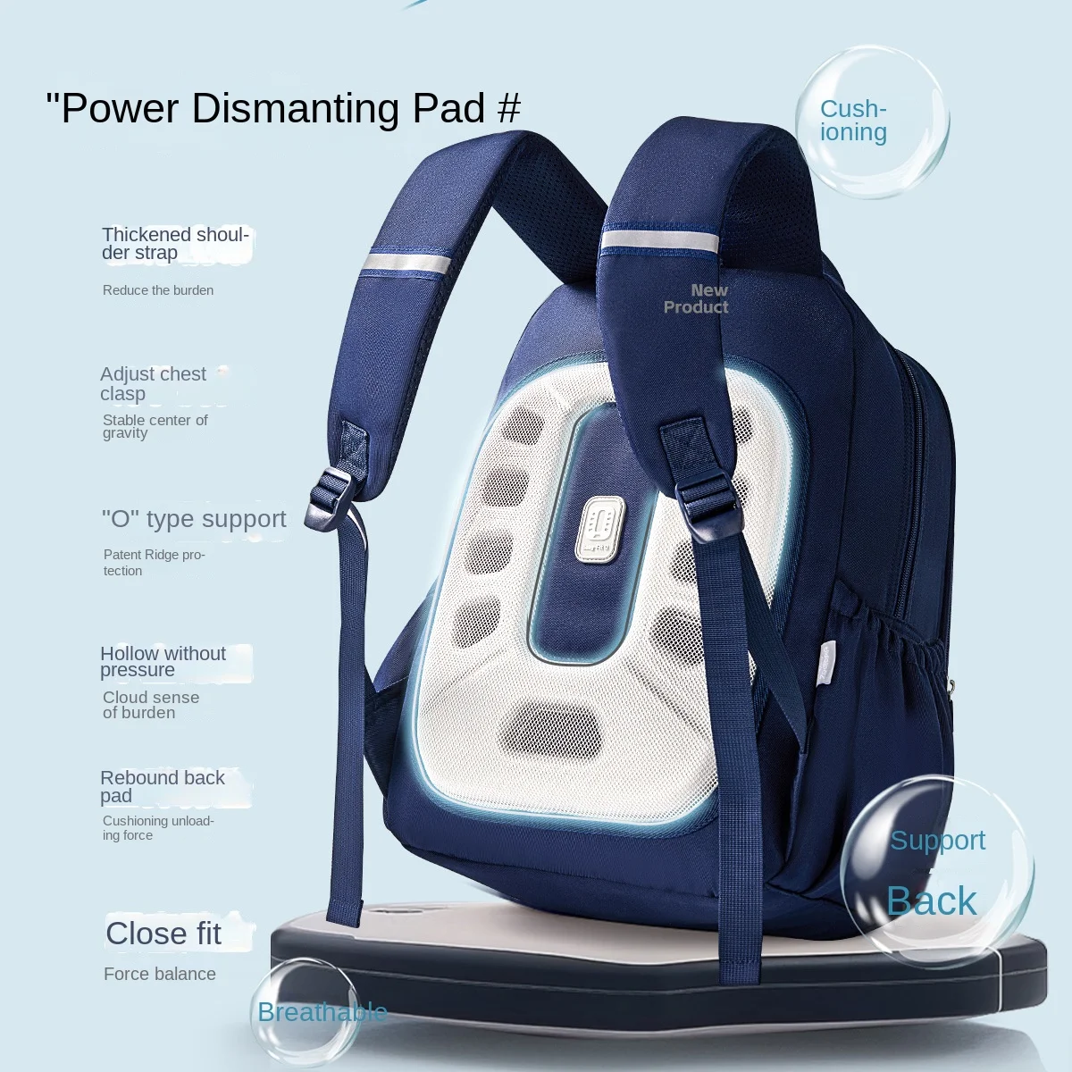 Disney New Boy Girl School Bag Primary Middle Student Shoulder Orthopedic Backpack Large Capacity Light Kids Gifts Mochilas