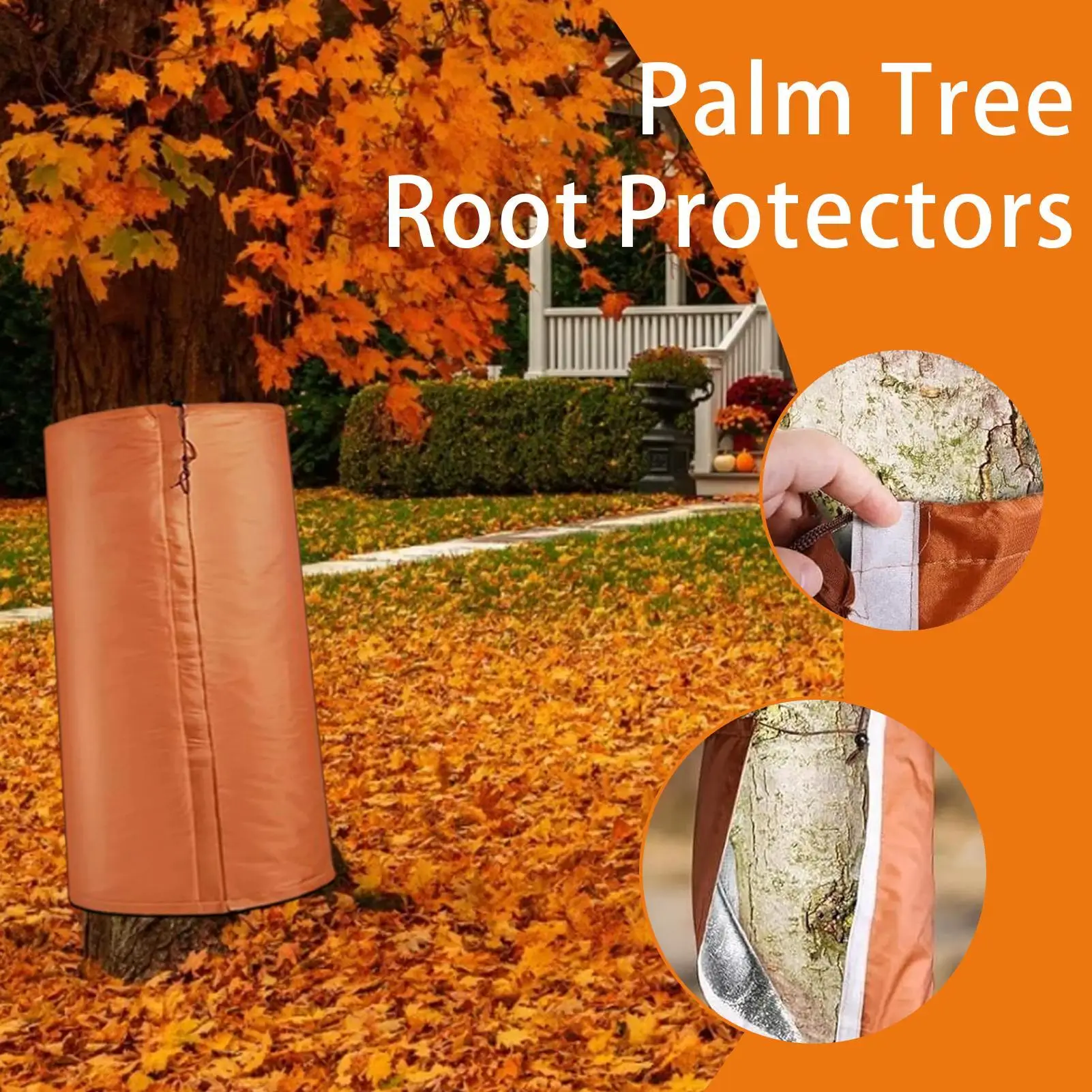 

Зимняя защита от замерзания деревьев, защита для корней дерева со шнурком, крышка для замораживания корней растений на открытом воздухе для зимнего пейзажа, сада