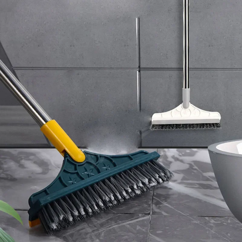 Crevice floor brush Bathroom floor brush Floor washing Tile long-handle wall washing Hard-bristled toilet cleaning brush