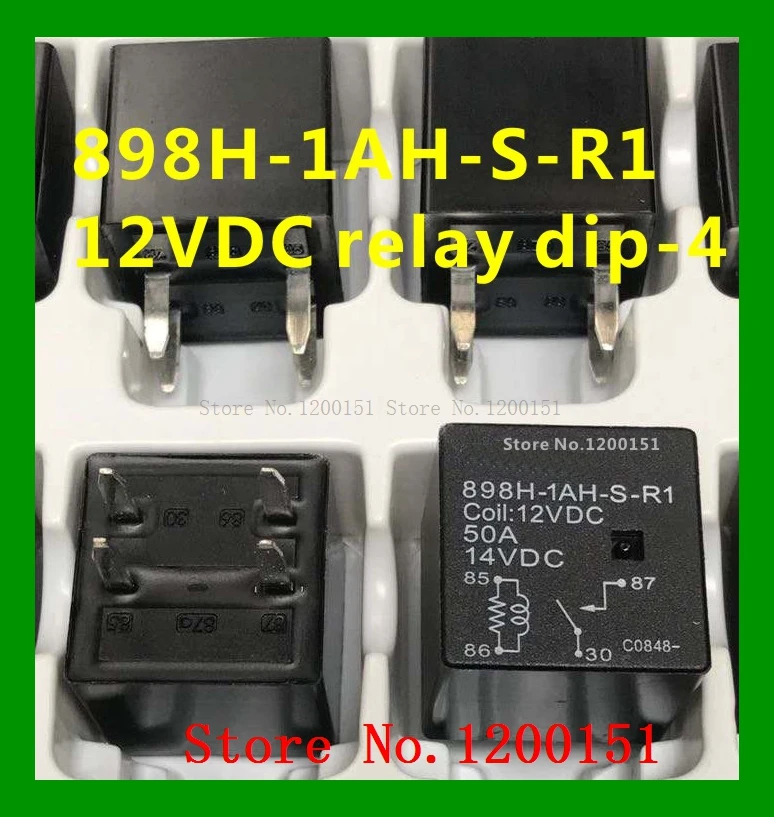 898H-1AH-S-R1 12VDC relay dip-4