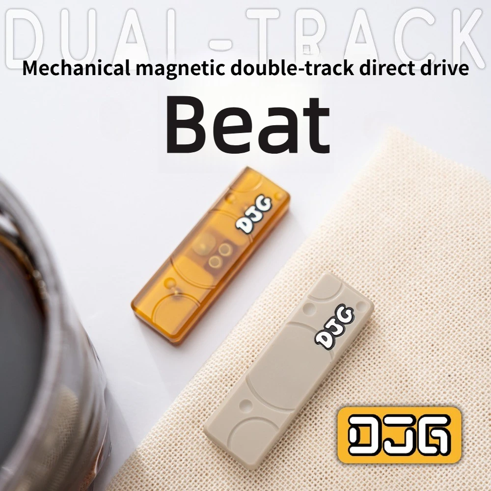 DJGEDC Bouncing Mechanical Magnetic Dual-Track Structure Fingertip Push Card Decompression Toy