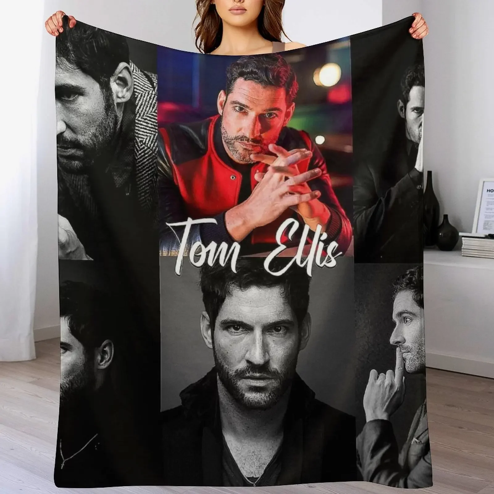 Tom ellis Throw Blanket heavy to sleep Sleeping Bag Flannel Fabric Plush Blankets