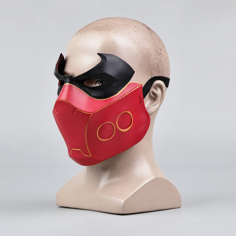 Cosplay Masks Batman Red Hood Robin Jason Todd Masks Superhero Halloween Mask Helmets Masquerade Carnival Props Foradult Man view 5