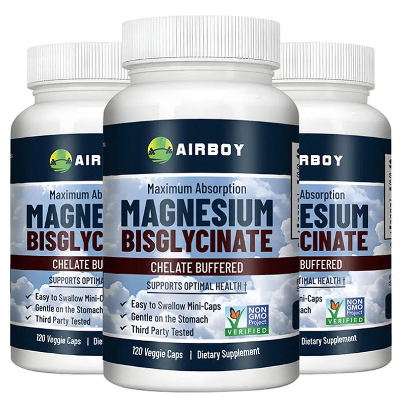 

Magnesium Bisglycinate - Prevents Muscle Soreness and Supports Cardiovascular and Digestive Health