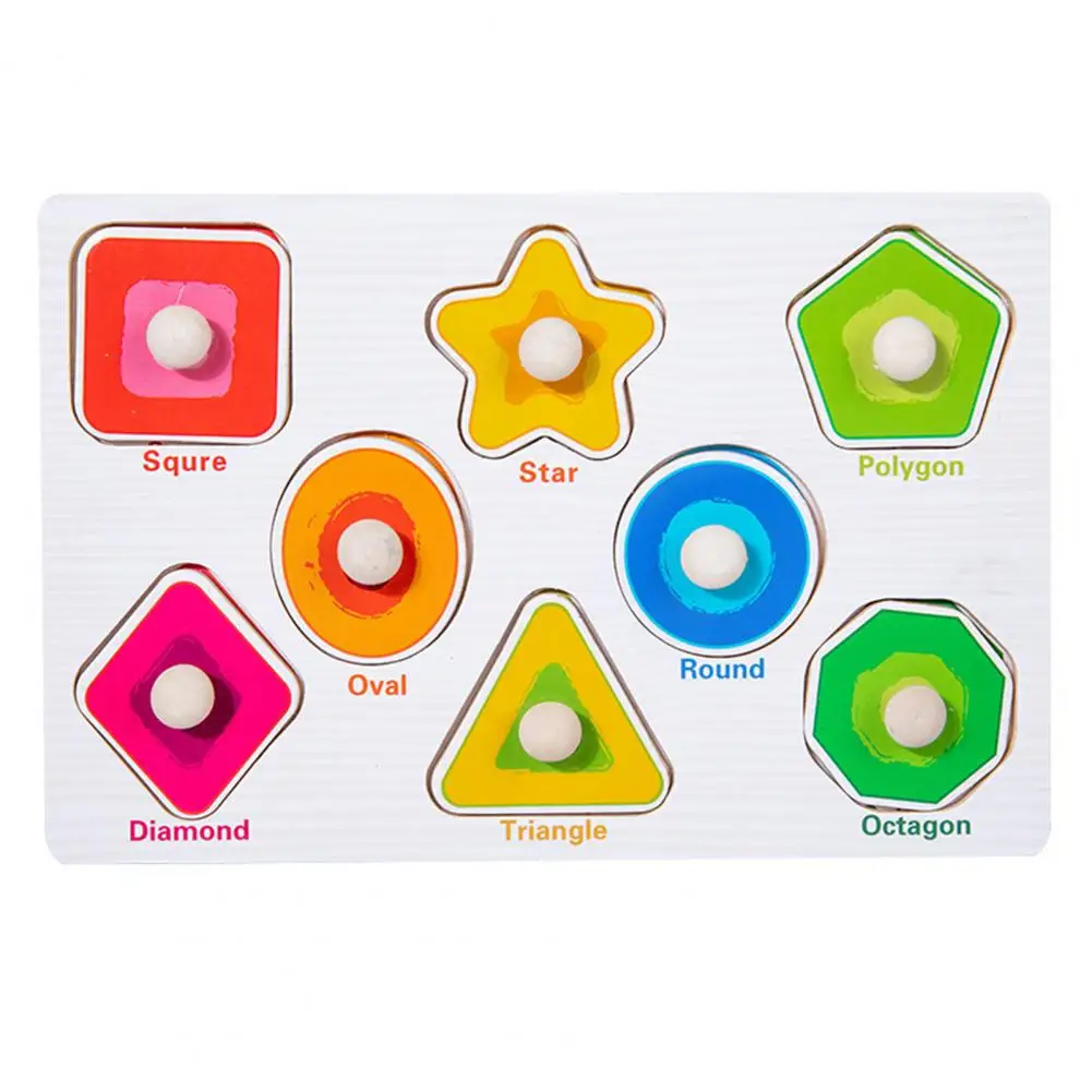 Baby Toys Wooden Puzzle Boards for Early Learning Safe Toy for 2-6 Year Olds 10 Themes to Encourage