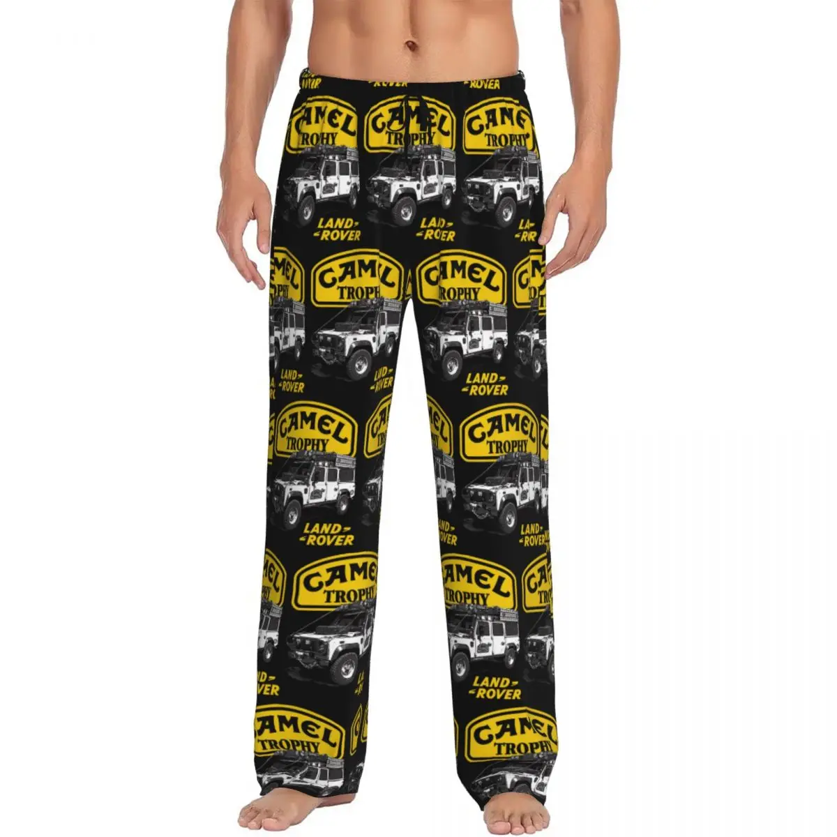 

Custom Printed Men Camel Trophy Pajama Pants Sleepwear Sleep Lounge Bottoms with Pockets