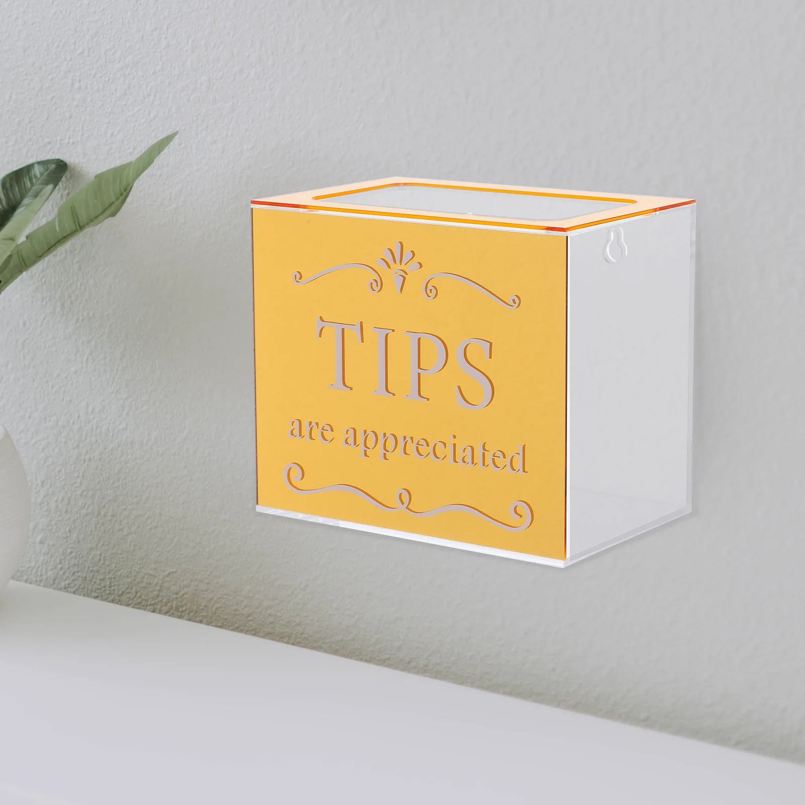 حاوية جمع التبرع الشفافة ذات طرف أكريليك مع قفل فتحة، سعة كبيرة للحانات والمطاعم والمقاهي والمراكز والشاحنات الغذائية