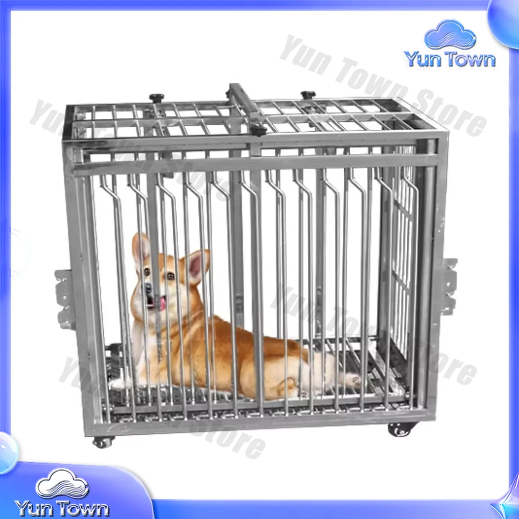 Veterinary Hospital Stainless Steel Small Large Dog Breeds Pet Injection Cage Clinic Injection Cage Squeeze Cage
