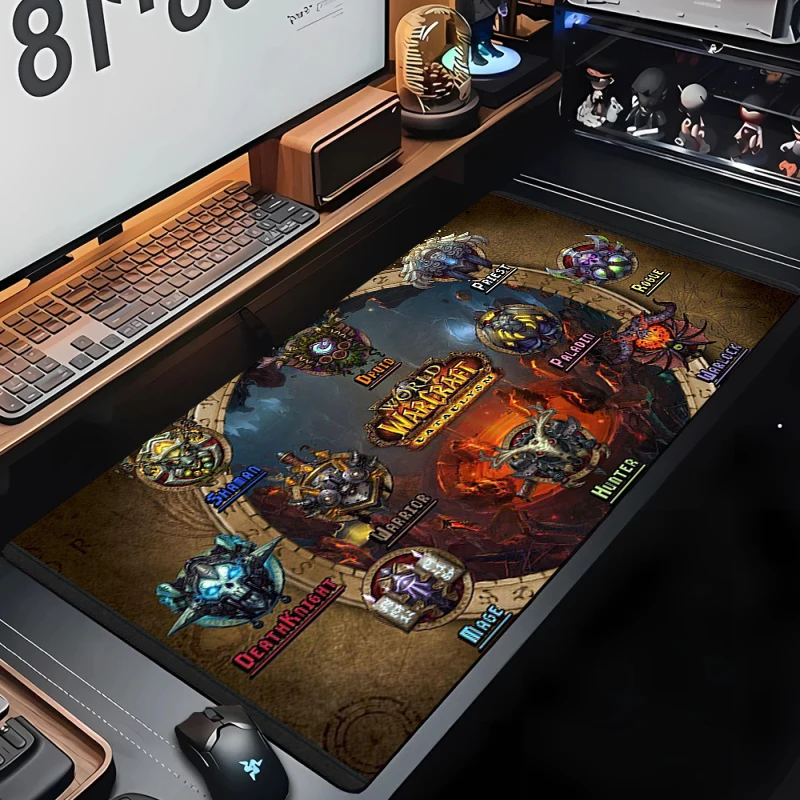 Computer Accessories W-world of Warcraft Gaming Mouse Pad Xxl Game Mats Desk Mat Anime Office Laptop Mousepad Pc HD Customized