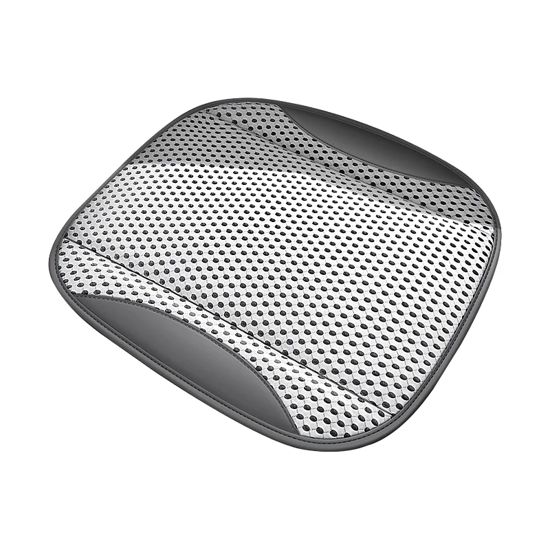 Hollow Mesh Sandwich Mesh Universal Car Seat Cushion Stitched with Premium Nappa Leather Edging Breathable and Comfortable Gifts - view 5