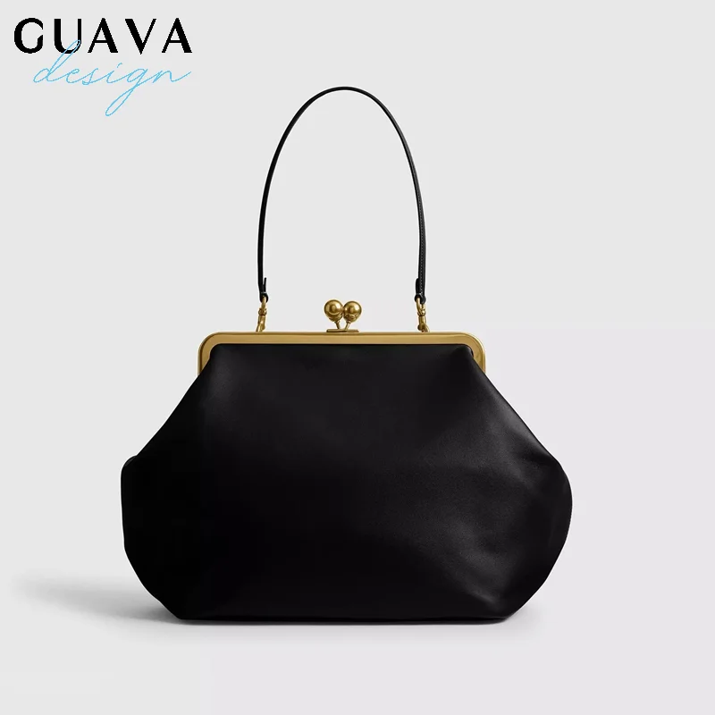 

Elegant Versatile Clip-On Handbag Large Capacity Evening Bag Women's Fashionable Match-all Handbag Luxury Minimalist Style