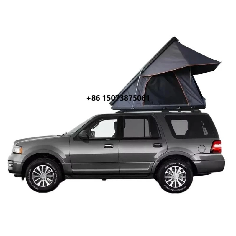 New 2-4 Person SUV Car Rooftop Tent Hard Waterproof Canvas Aluminum Fiberglass Pole Oxford Fabric Rooftop Tent