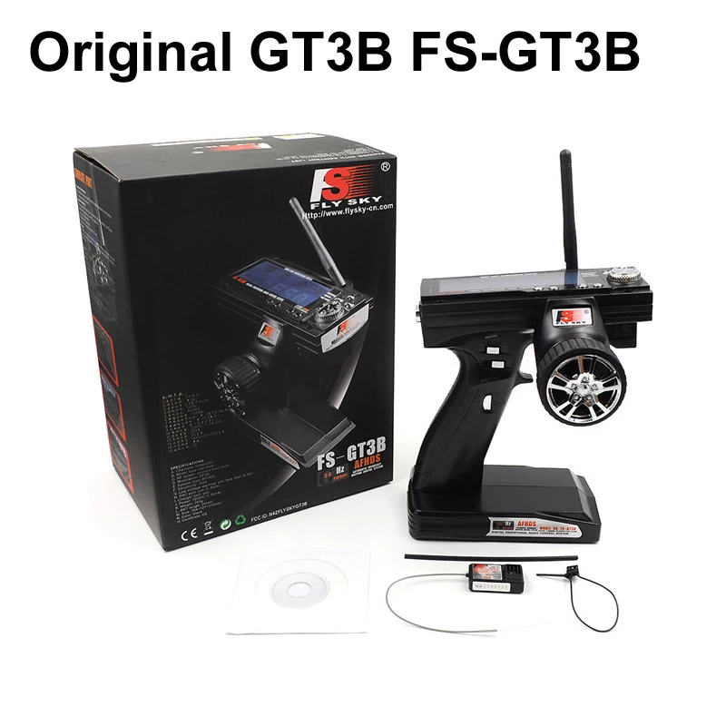 FlySky GT3B FS-GT3B 2.4G 3CH Remote Control transmitter Radio RC System Gun Controller FS GR3E Receiver For RC Car Boat LCD LED