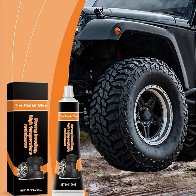 Rubber Cement Tire Repair Rubber Glue For Tires Wear-Resistant Waterproof 50g Multi-purpose Bike Repair Tools Tire Puncture